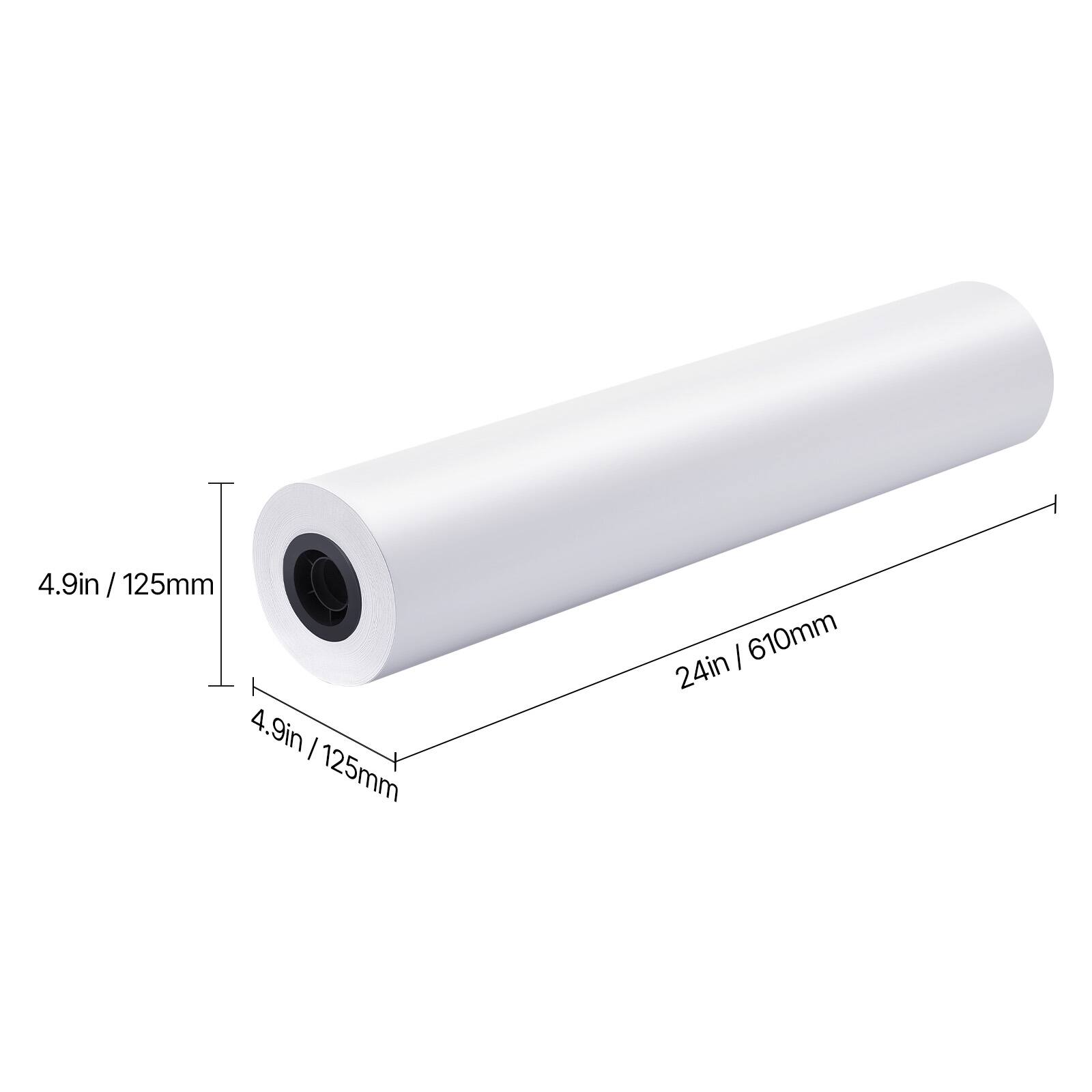 4.9in / 125mm  
4.9in / 125mm  
24in / 610mm