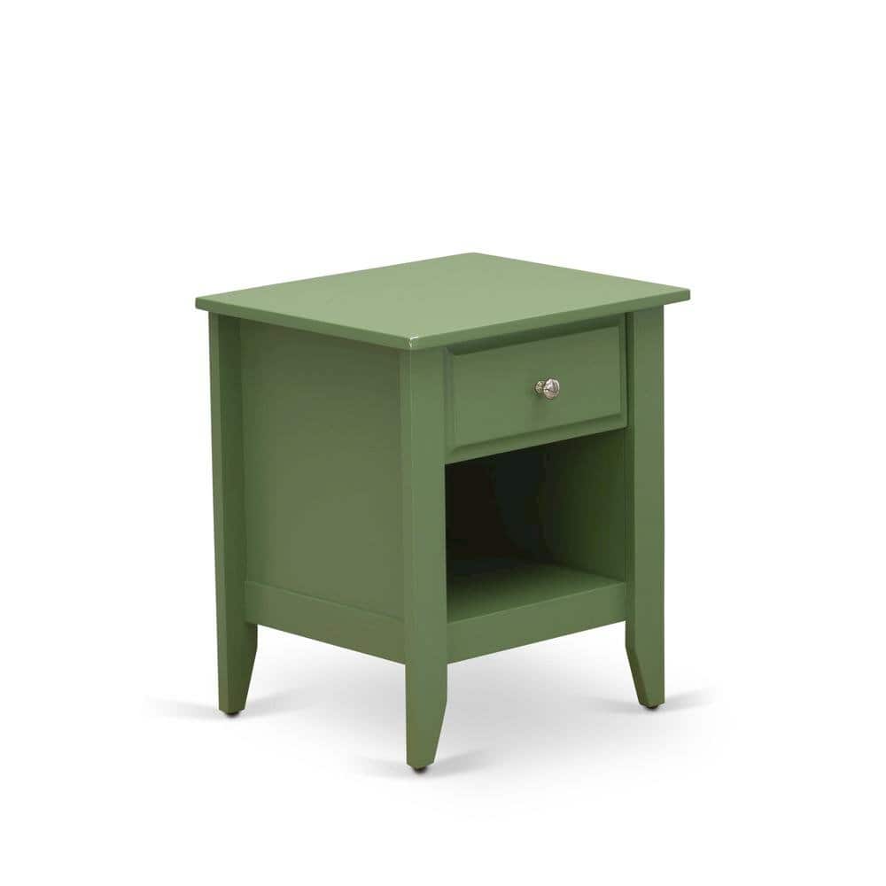 FurniFact - Mid Century Nightstand with Wooden Drawer and Sturdy Build - Clover Green price history on PriceWatchPro
