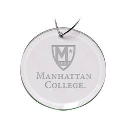 Jardine - Manhattan Jaspers 3'' Glass Round Ornament - Multicolor