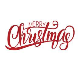 BreeBe - Merry Christmas Wall Sign - Red