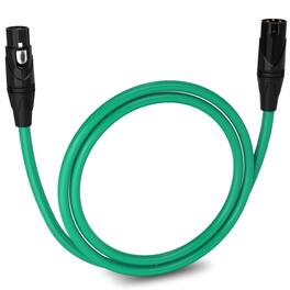 Lyxpro - 3 ft Balanced XLR Cable, Male to Female, 3 Pin Microphone Cable - Green