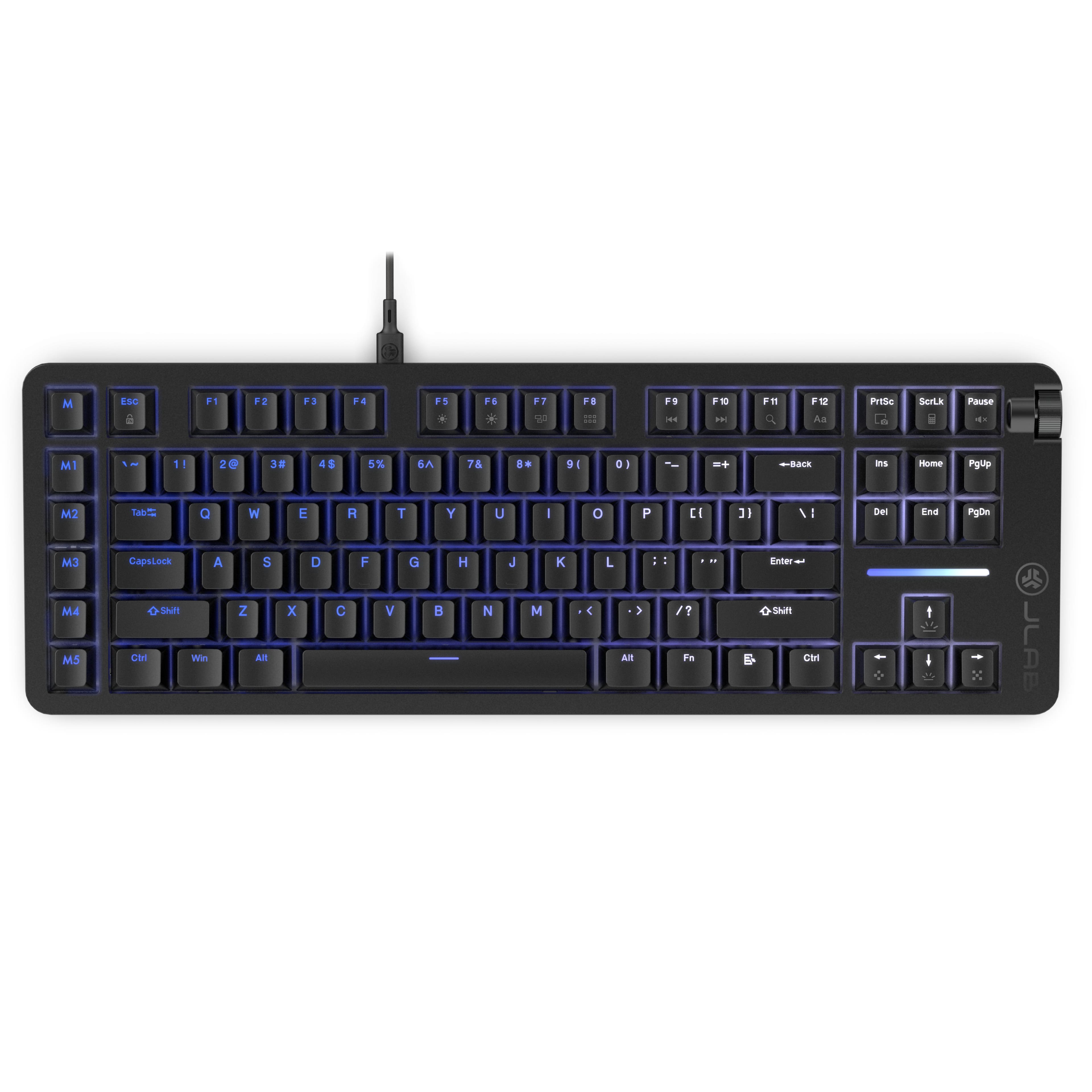 JLab - Midnight Mechanical Full-Size Wired Gaming Keyboard - Black