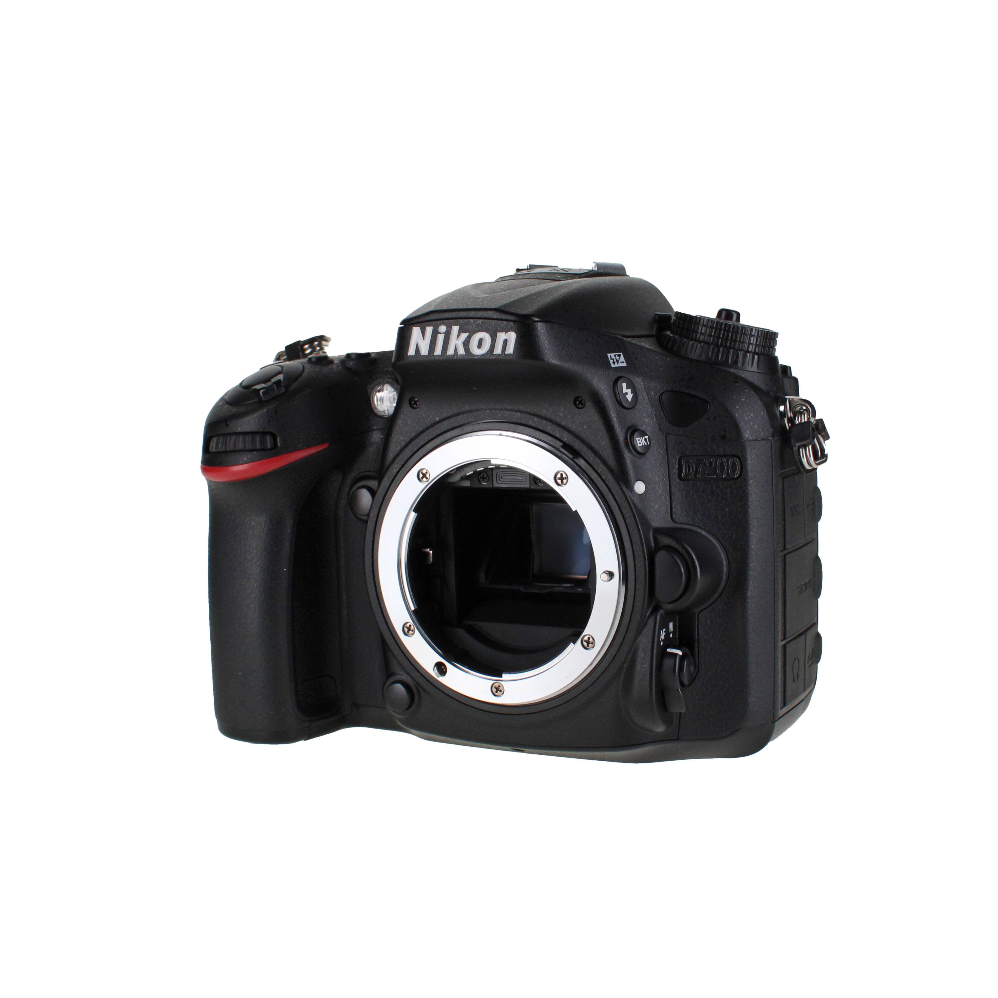 Nikon D7200 Digital Camera F Mount (International Model) Black