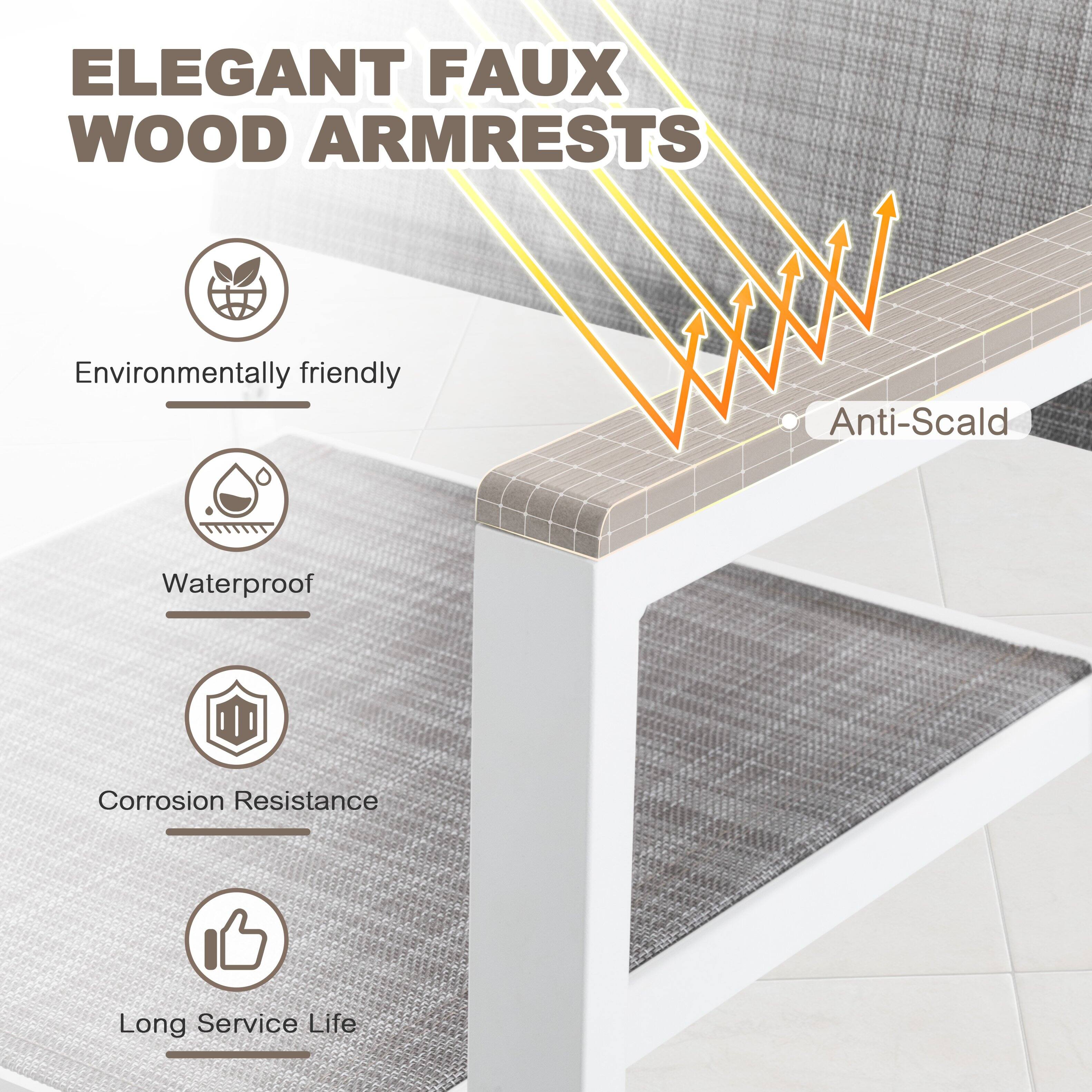 ELEGANT FAUX WOOD ARMRESTS

- Environmentally friendly
- Waterproof
- Corrosion Resistance
- Long Service Life
- Anti-Scald