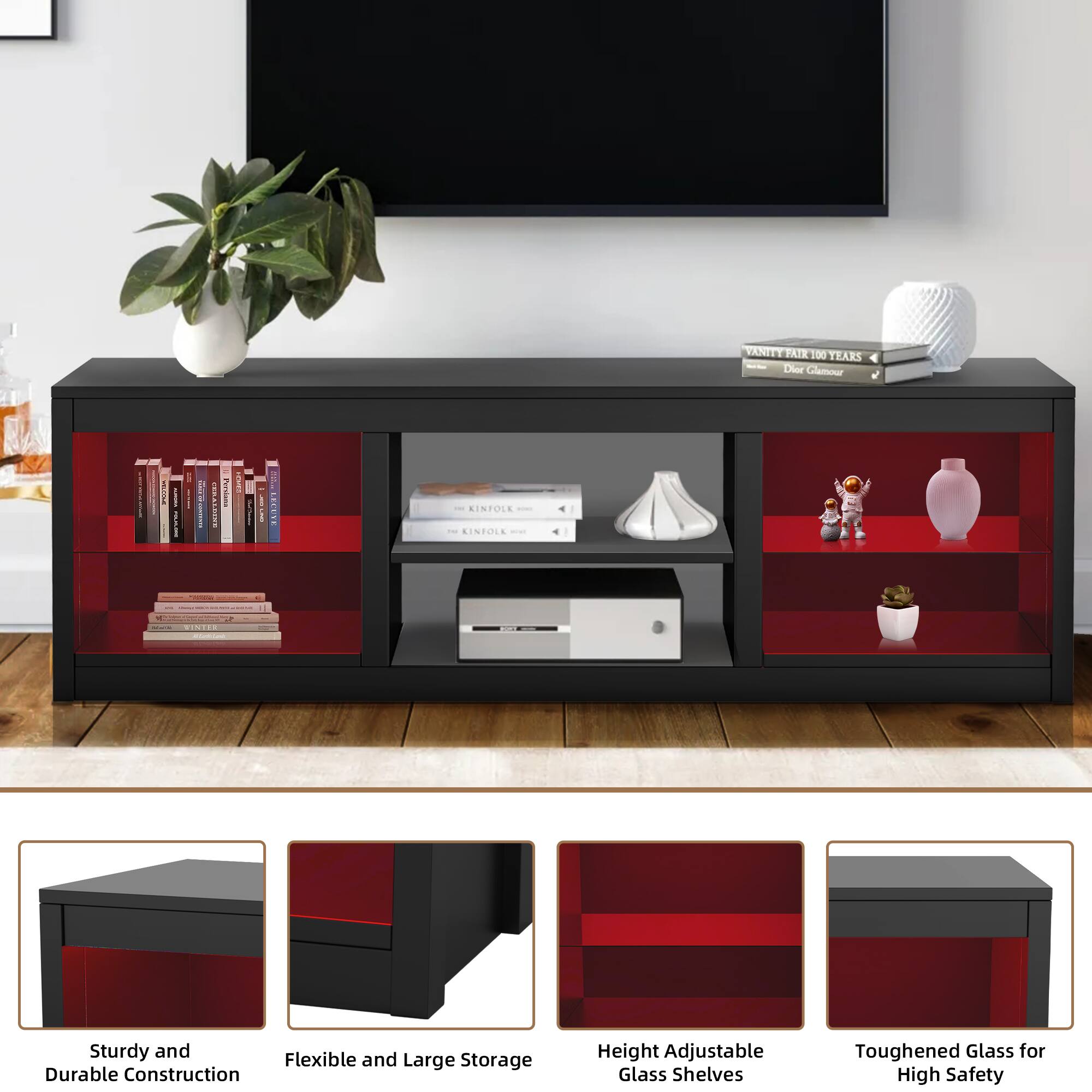 Han FATE 100 TEARS Dier Clanow! I i S I | Ferdien! | i : i 3 - SISTOLE - CINPR | Sturdy and Flexible and Large Storage Durable Construction Height Adjustable Glass Shelves Toughened Glass for High Safety

- Sturdy and Durable Construction
- Flexible and Large Storage
- Height Adjustable Glass Shelves
- Toughened Glass for High Safety