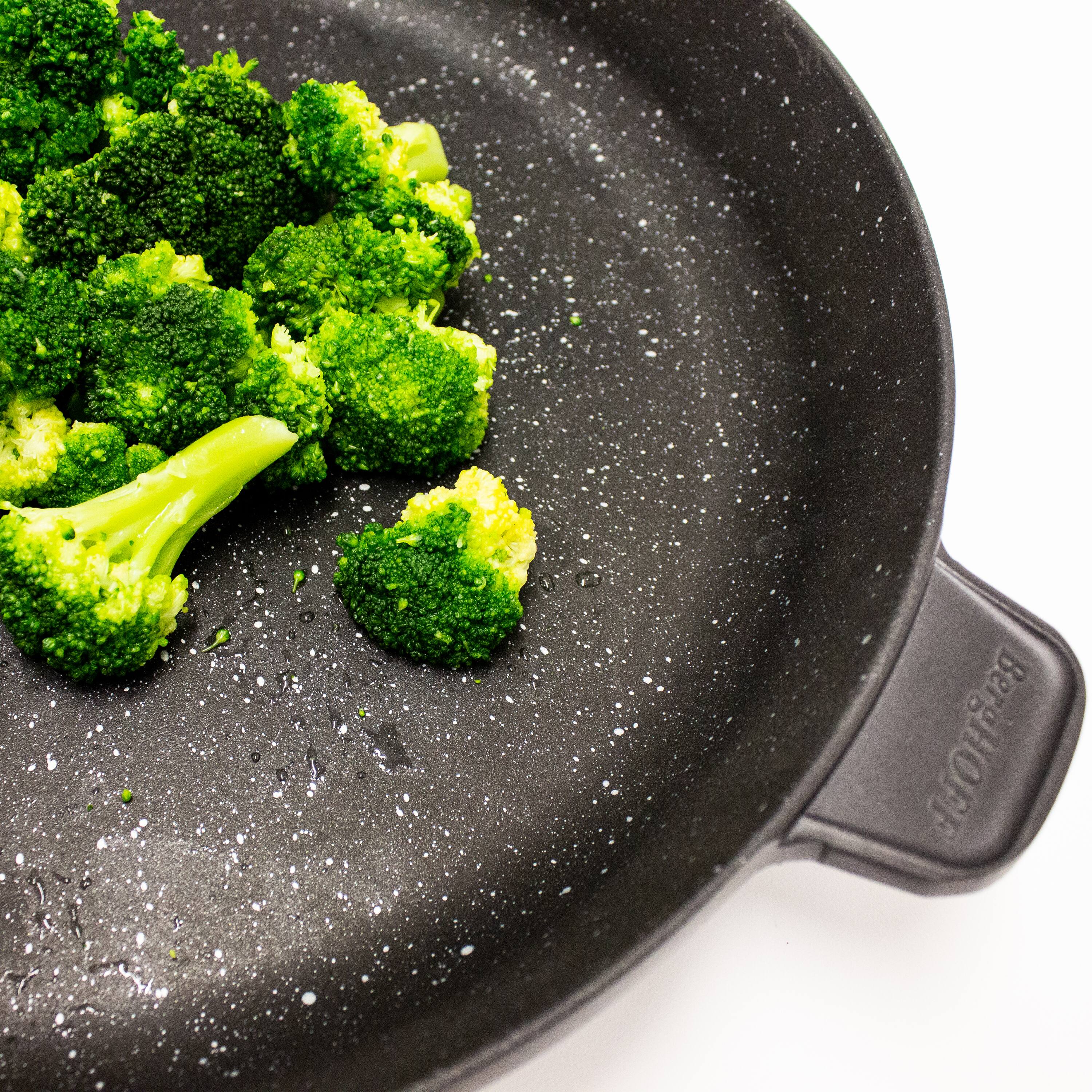 Alt View 2. BergHOFF - BergHOFF GEM Nonstick Aluminum 12.5" Fry Pan, Detachable Handle - Black.