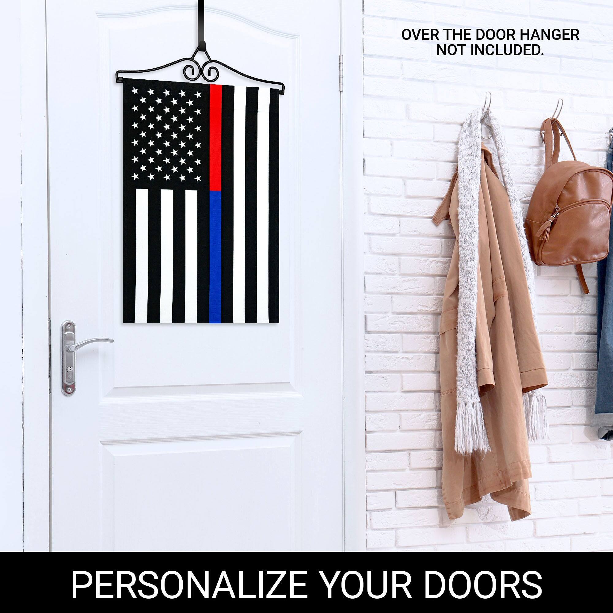 OVER THE DOOR HANGER NOT INCLUDED.

PERSONALIZE YOUR DOORS