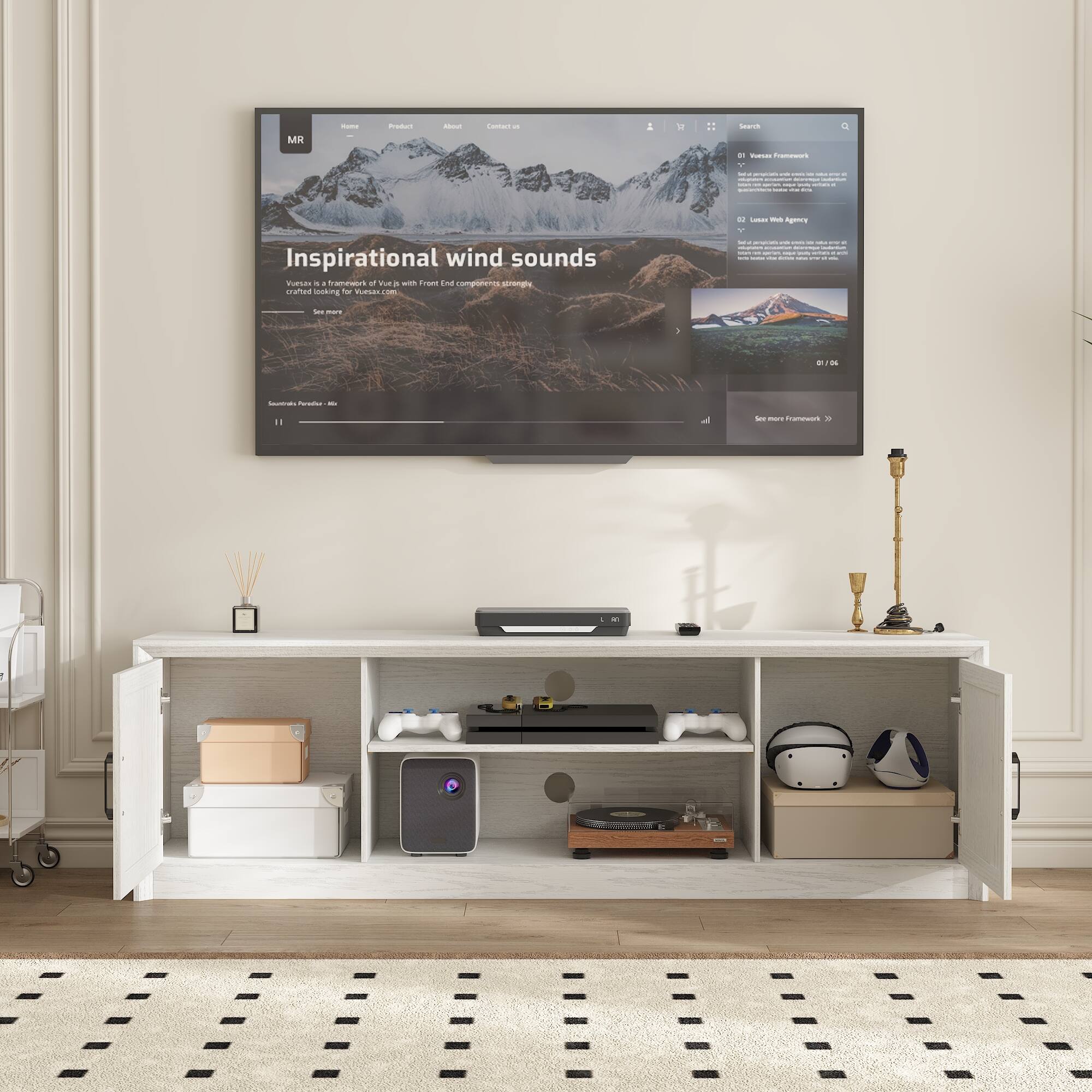 MR

Inspirational wind sounds

Vuetify is a framework of Vue.js with Front End components, strongly curated looking for Vuetify.com

See more

Search

01 Vuetify Framework

02 Less Web Agency

06/06

See more Frameworks >>