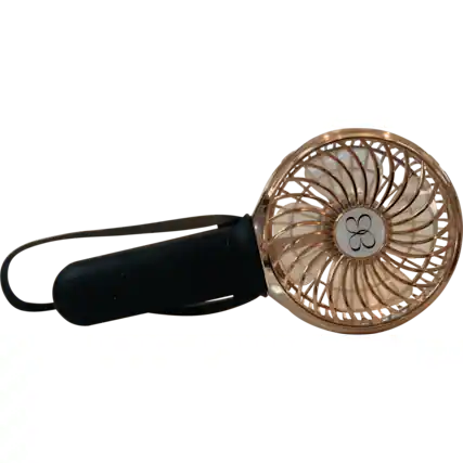 Front. BuggyGear - 3-Speed Turbo Fan and Flashlight - Black/Rose Gold.