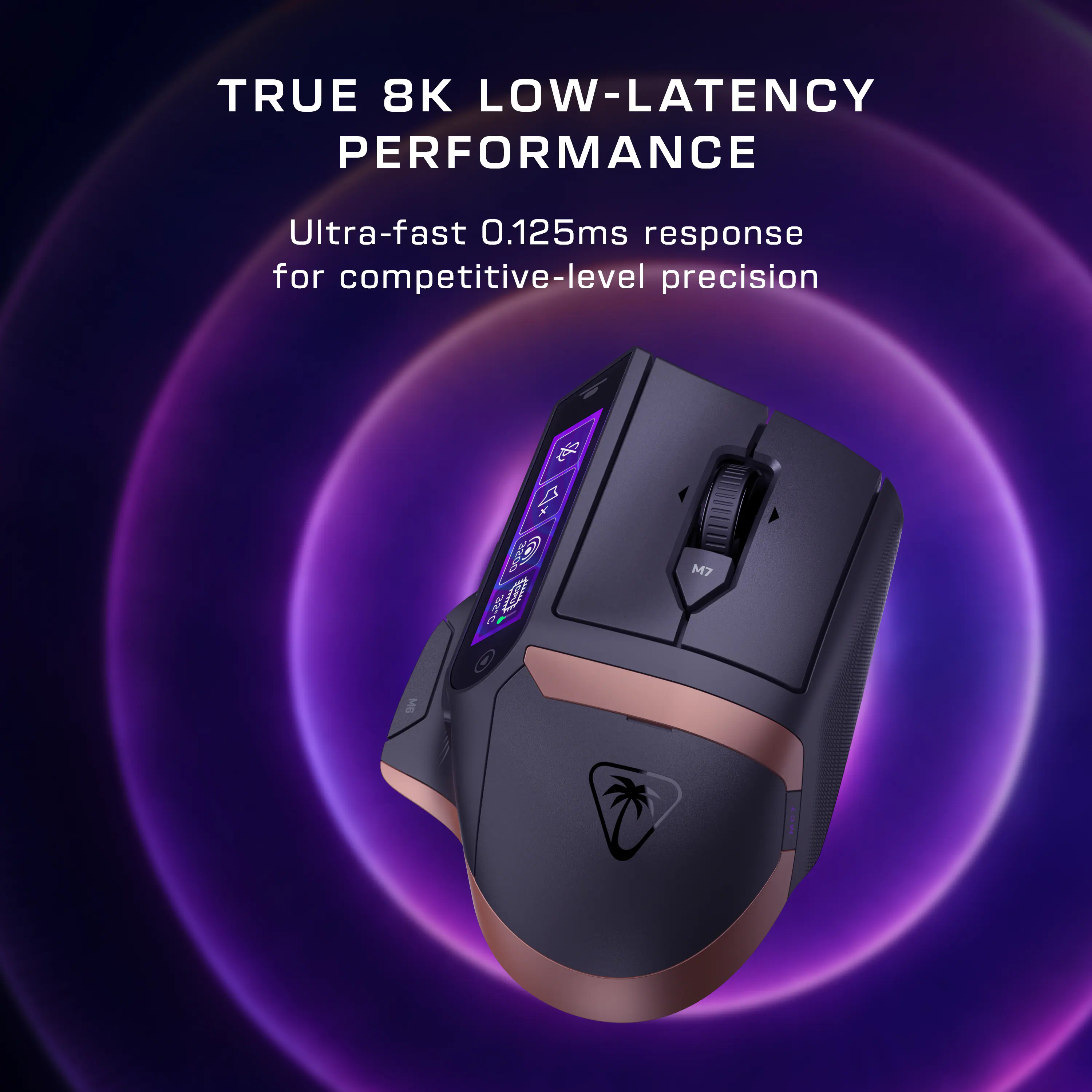 TRUE 8K LOW-LATENCY PERFORMANCE  
Ultra-fast 0.125ms response for competitive-level precision