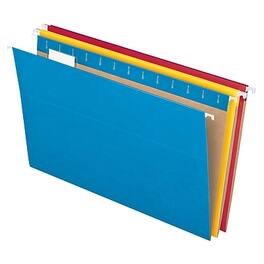 Pendaflex - Hanging File Folders, 1/5 Tab, Legal, 25/Box - Assorted Colors