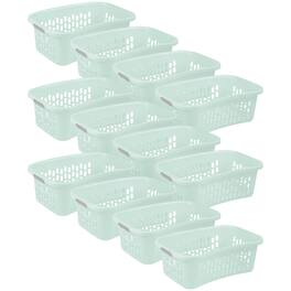 Sterilite - HipHold Laundry Basket, 1.5 Bushel Plastic Clothes Hamper, 12 Pk - Mint