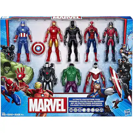 MARVEL Ultimate Protectors Pack Ensemble Protecteurs Suprêmes Set de Protectores Supremos Marvel Coleo Protetores Supremos Age Edad Idade 4+