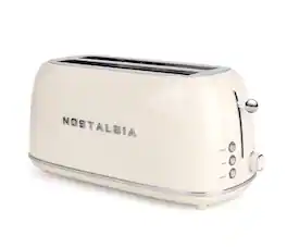 Nostalgia - Classic Retro 4- Slice Toaster - Cream