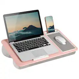 LapGear - Home Office Lap Desk for 15.6" Laptop - Pink Blush
