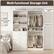 Multi-functional Storage Unit
- Top storage space
- Open storage shelves
- Hanging area
- Four storage drawers