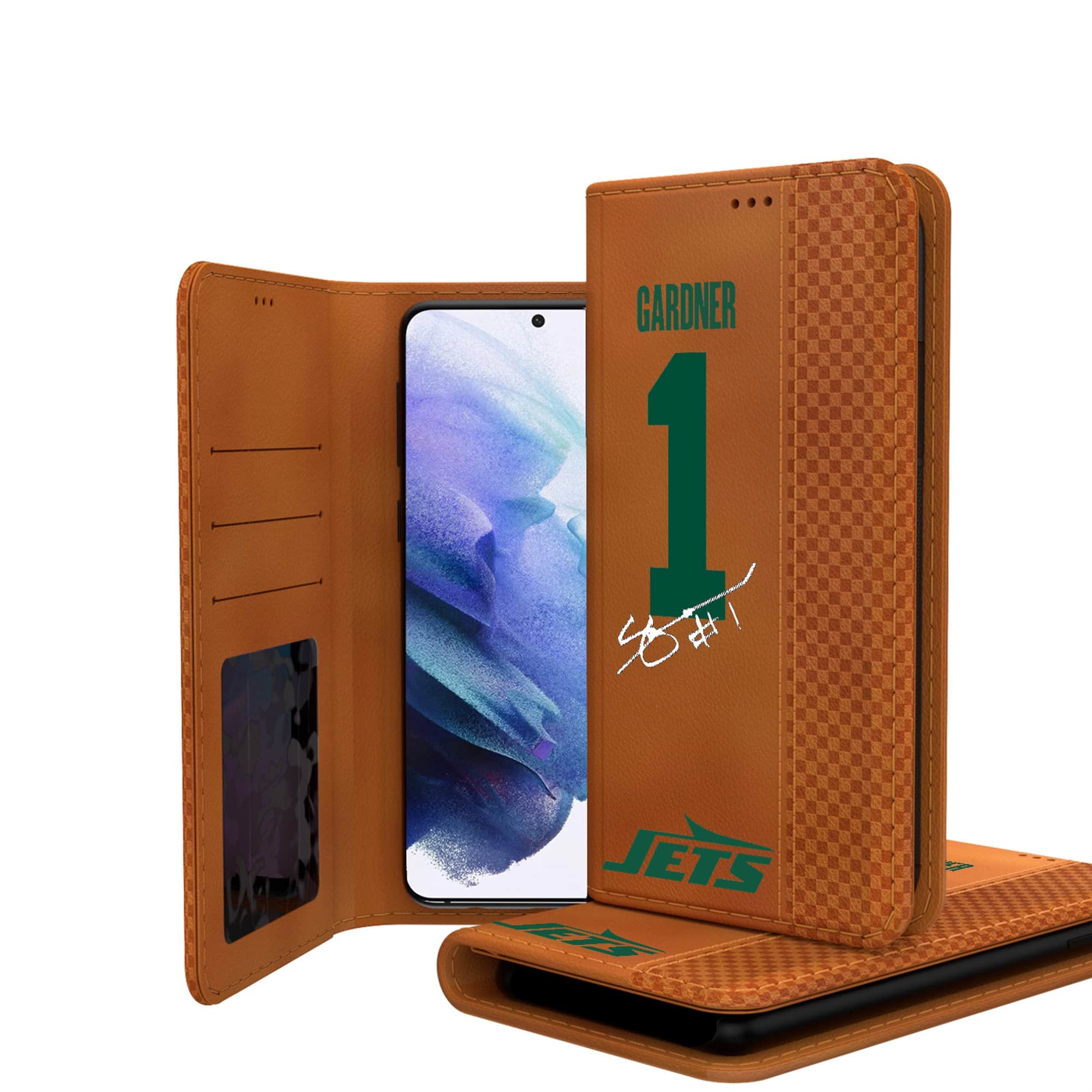 Keyscaper - Ahmad Sauce Gardner Galaxy Folio Case - S22 Ultra - Brown