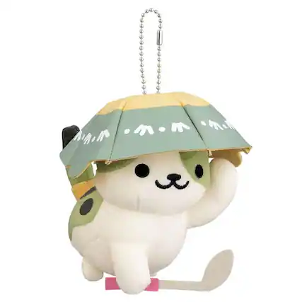 Front. Little Buddy - Neko Atsume: Kitty Collector 6" Plush: Chairman Meow - White.