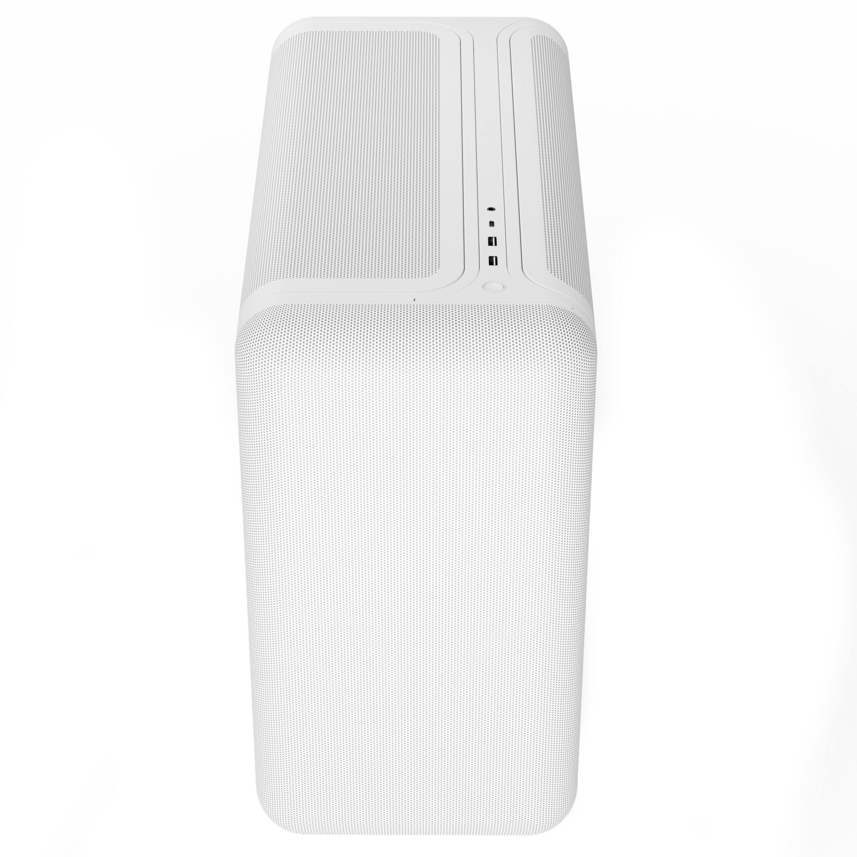 Alt View 2. HYTE - HYTE X50 Air Modern Performance ATX Mid-Tower PC Gaming Case - Snow White.