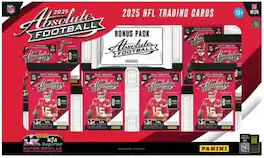 2025 Panini Absolute Football Bundle Box, 8 Bulk Packs, 8 Cards per Pack, 1 Bonus Pack