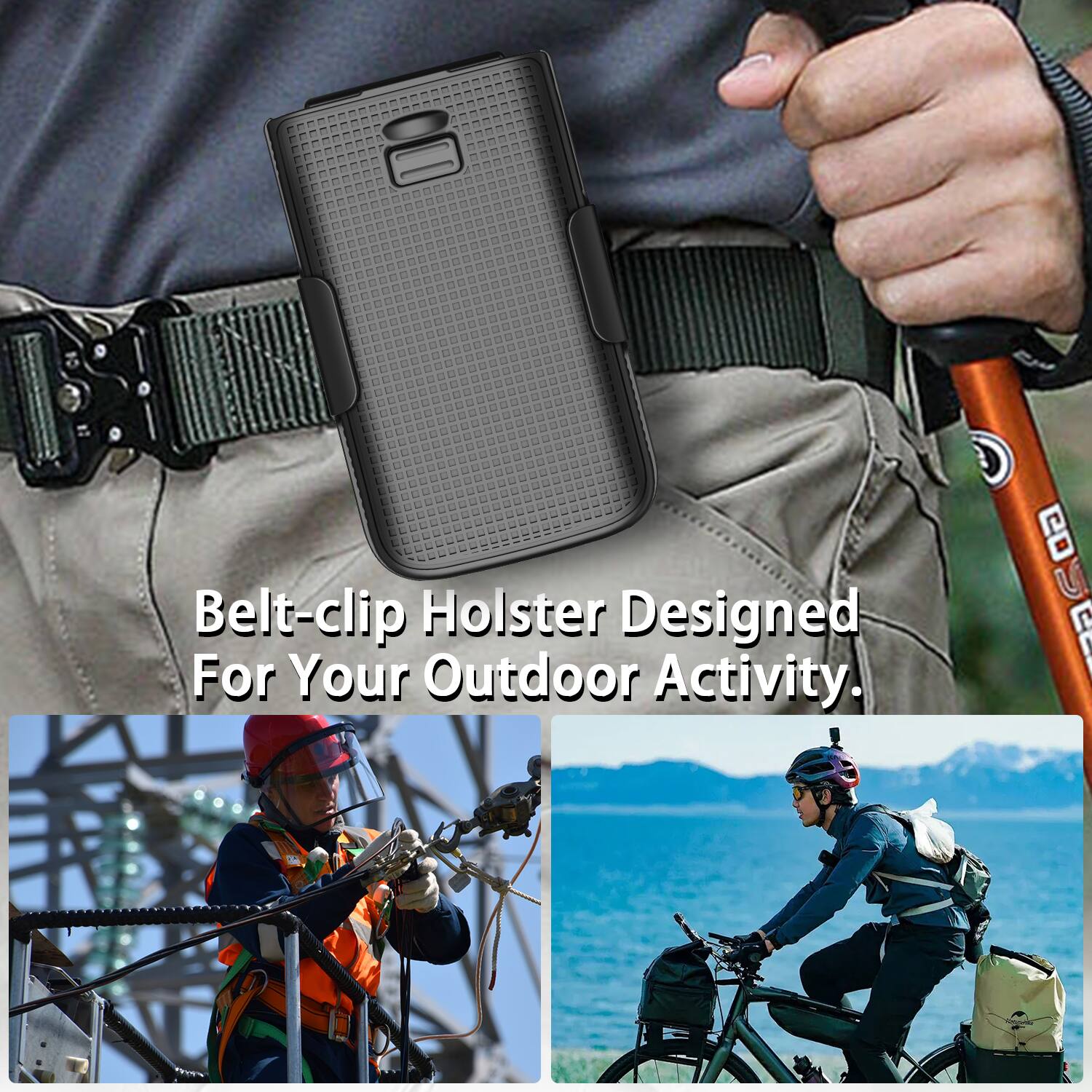 Belt-clip Holster Designed For Your Outdoor Activity.