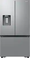 Samsung - 31 cu. ft. Mega Capacity 3-Door French Door Refrigerator with External Water and Ice Dispenser - Stainless Steel - Front_Zoom