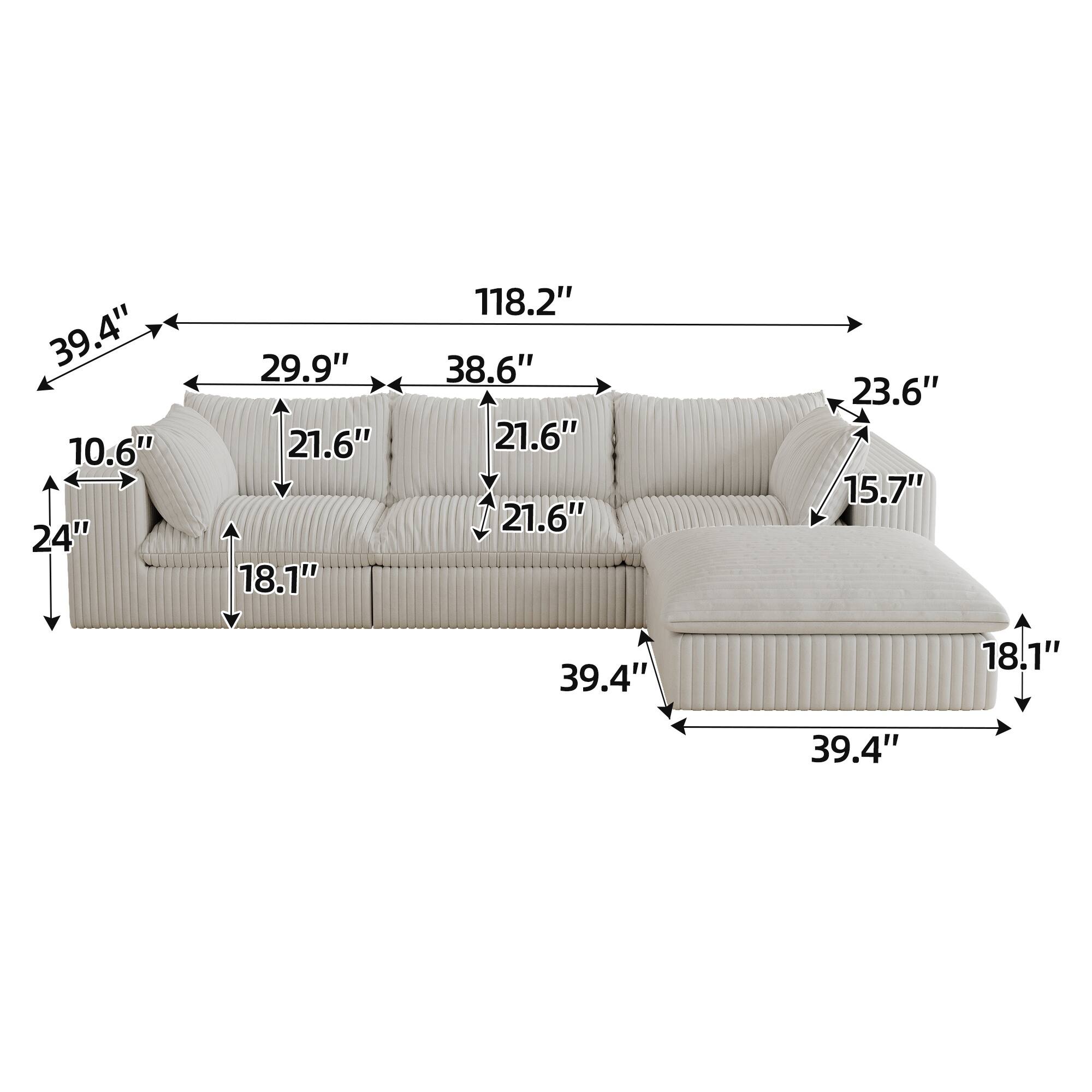 39.4" 10.6" 24" 29.9" 21.6" 18.1" 118.2" 38.6" 21.6" 21.6" 23.6" 15.7" 39.4" 18.1" 39.4"