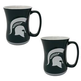 Indigo Falls - Michigan State Spartans 16oz. Sculpted Barista Mug Two-Pack - White