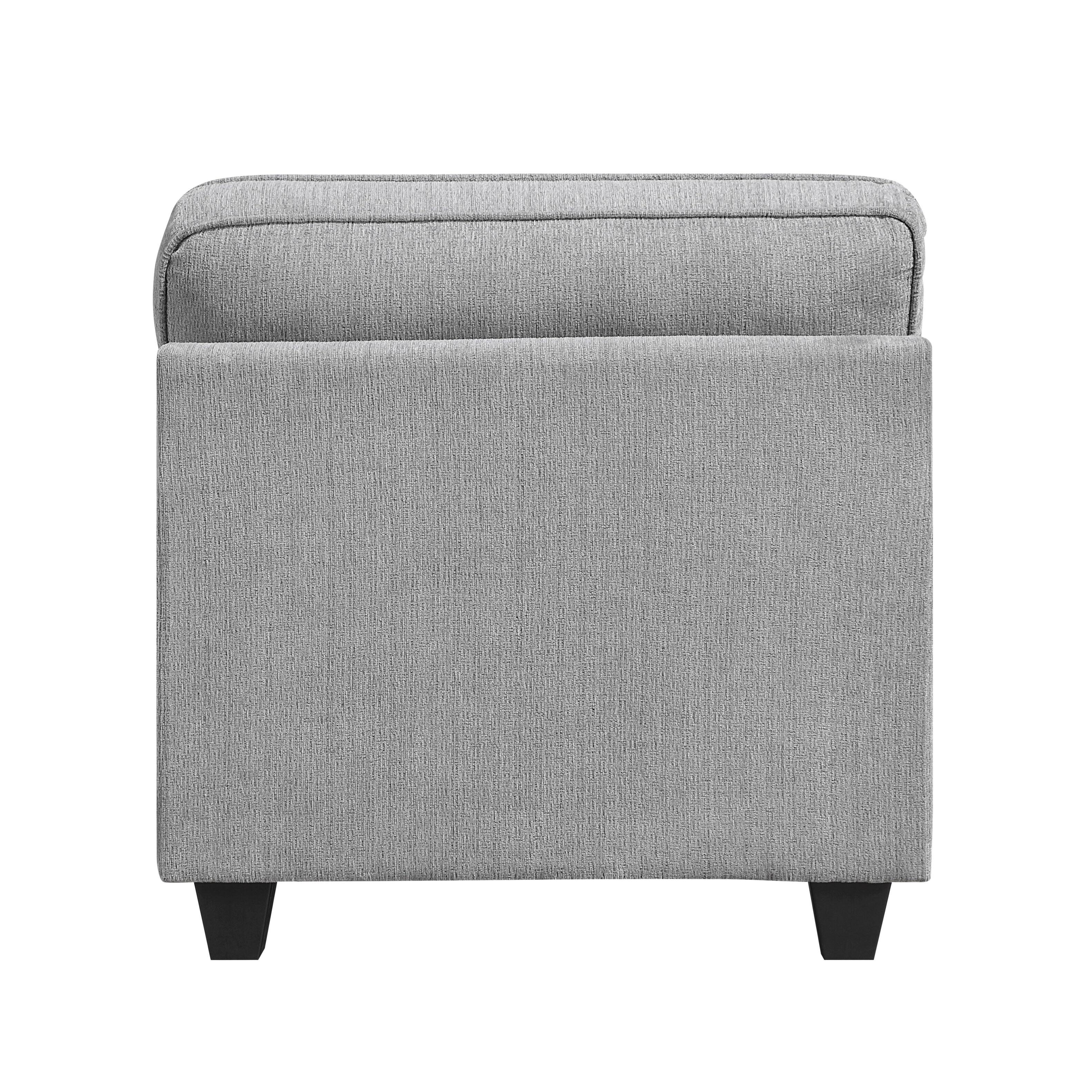 Alt View 2. Forest'nSky - Durable Chenille Fabric Accent Chair with Decorative Pillow, Modern Living Room Armchair with Plush Cushion,Gray - Gray.
