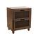 Angle. Adore Decor - Sawyer 2-Drawer Cabinet - Brown.