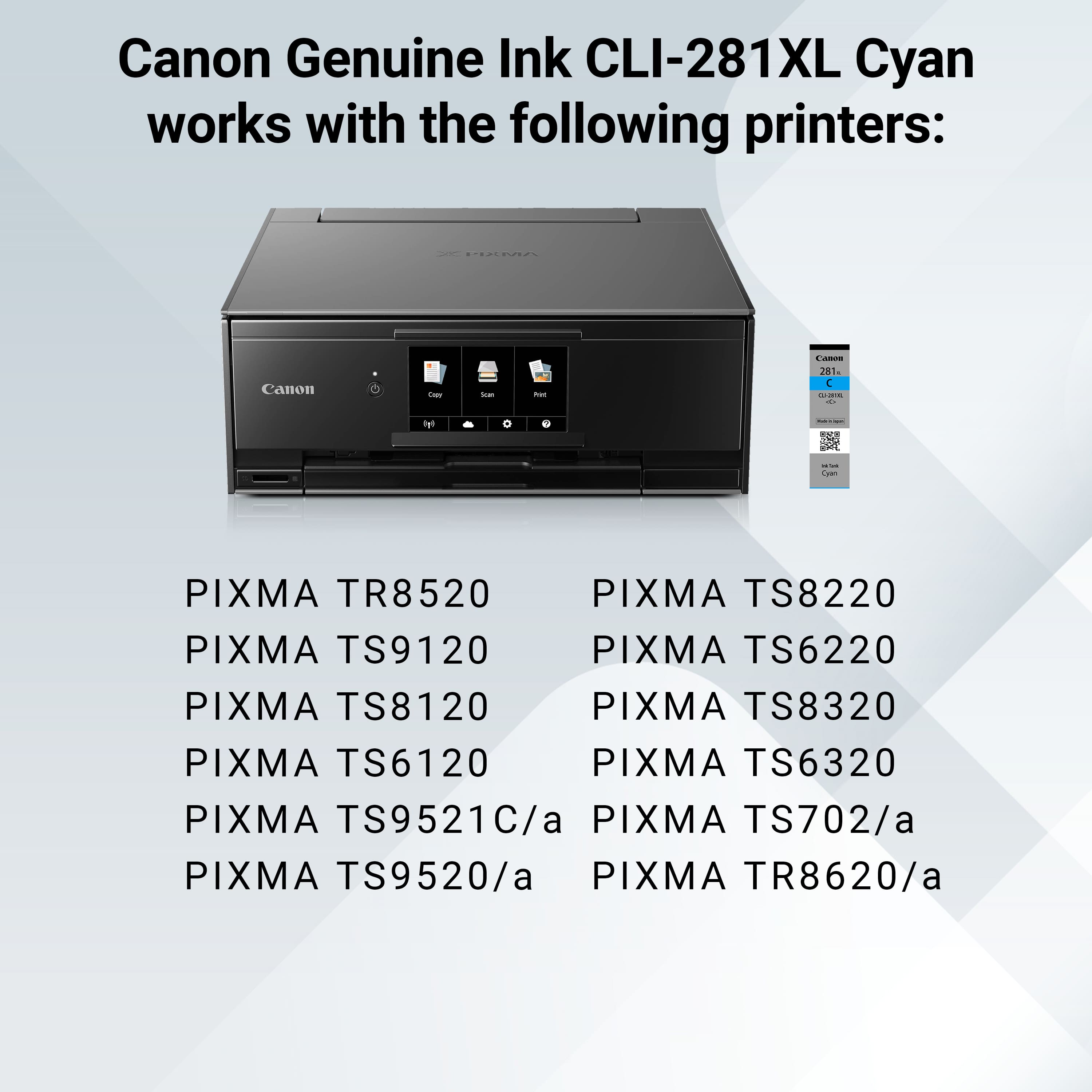 Canon CLI 281 XL High Yield Ink Cartridge Cyan 2034C001 - Best Buy
