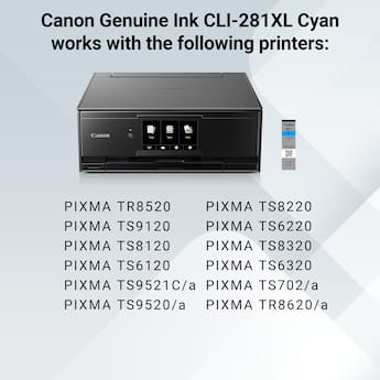 Canon CLI 281 XL High Yield Ink Cartridge Cyan - Best Buy Canon CLI 281 XL High Yield Ink Cartridge Cyan - Best Buy