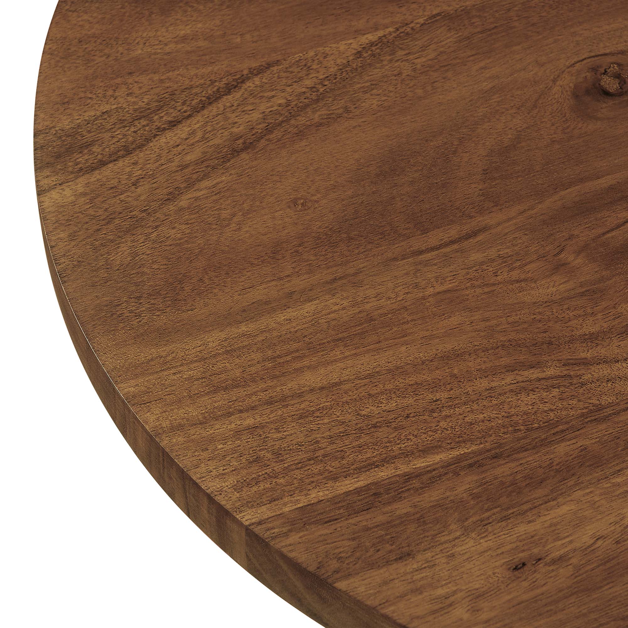 Alt View 4. Modway - Viva Round Acacia Wood Side Table by Modway - Black Light Oak.