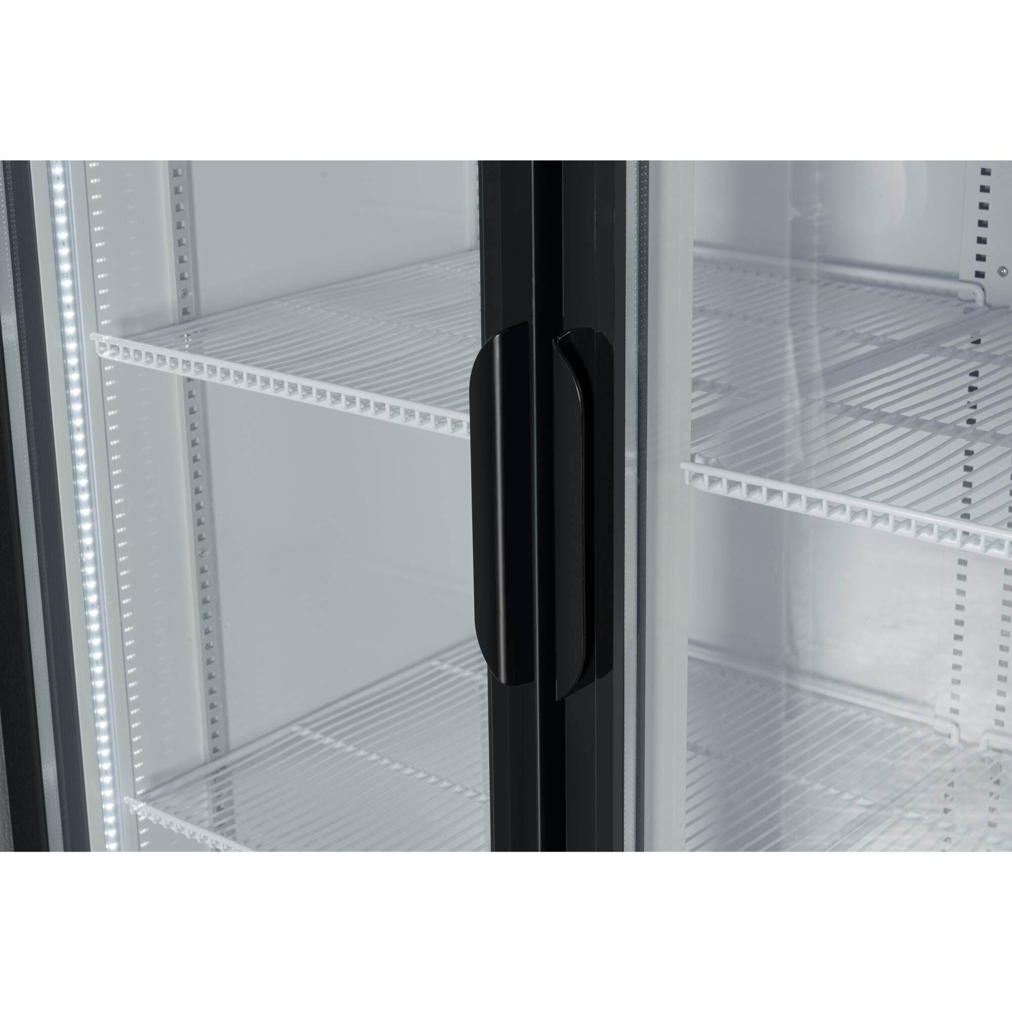 Alt View 4. Koolmore - 45 in. Two Glass Door Merchandiser Refrigerator - 35 Cu. Ft. (MDR-2GD-35C) - Black.