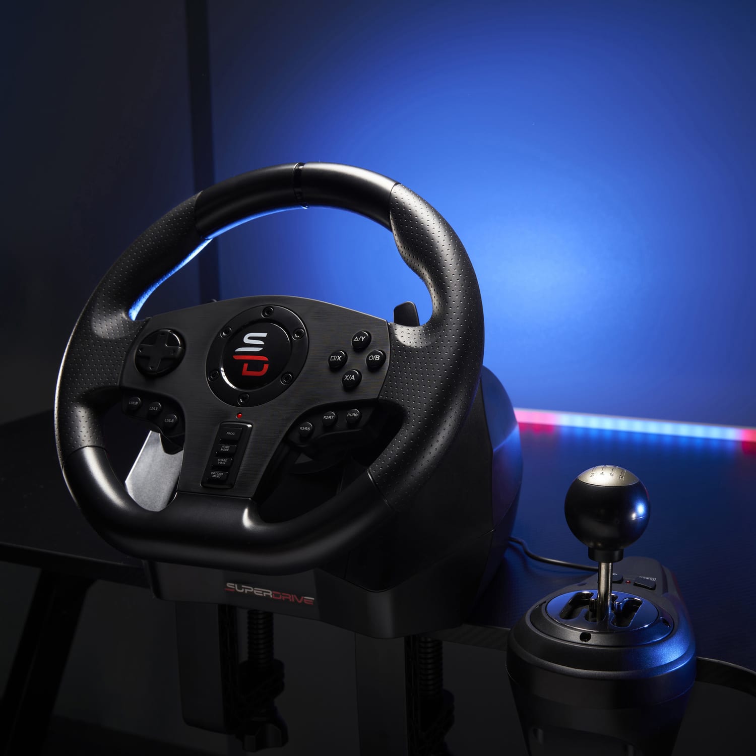 Subsonic GS 850 X Racing Wheel, Gearshift, Pedal Set for PS4, Xbox