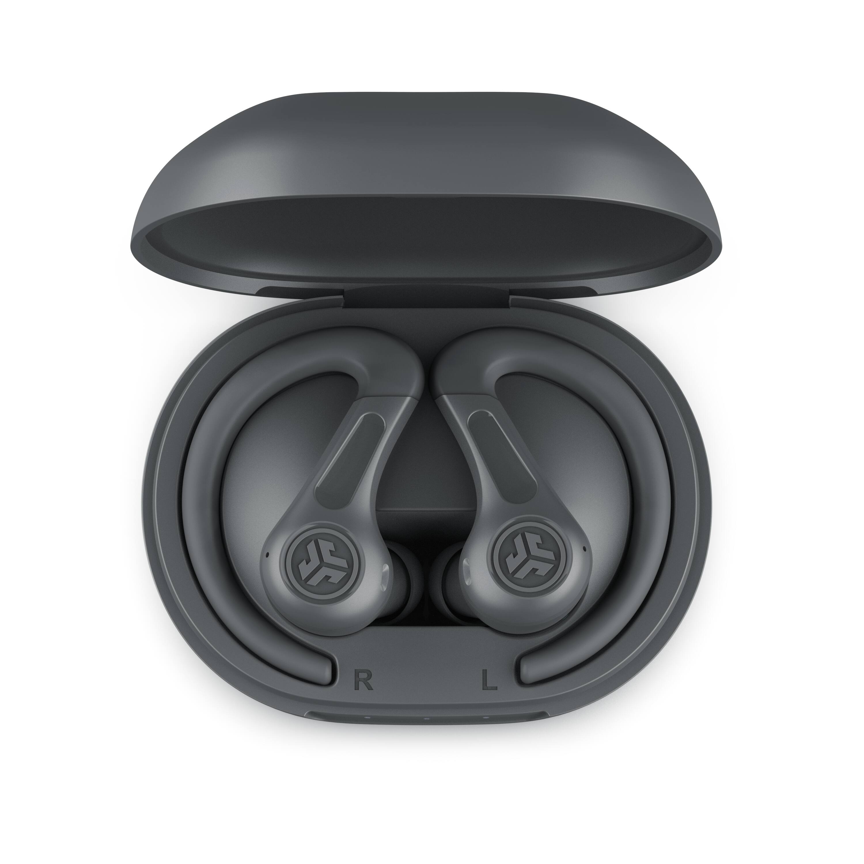 Left. JLab - JBuds Sport ANC 4 True Wireless Earbuds - Graphite.