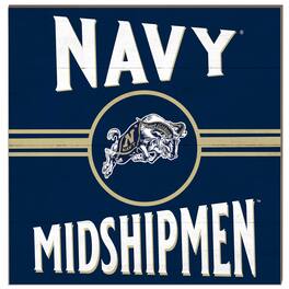 Jardine - Midshipmen 10'' x 10'' Retro Team Sign - Navy