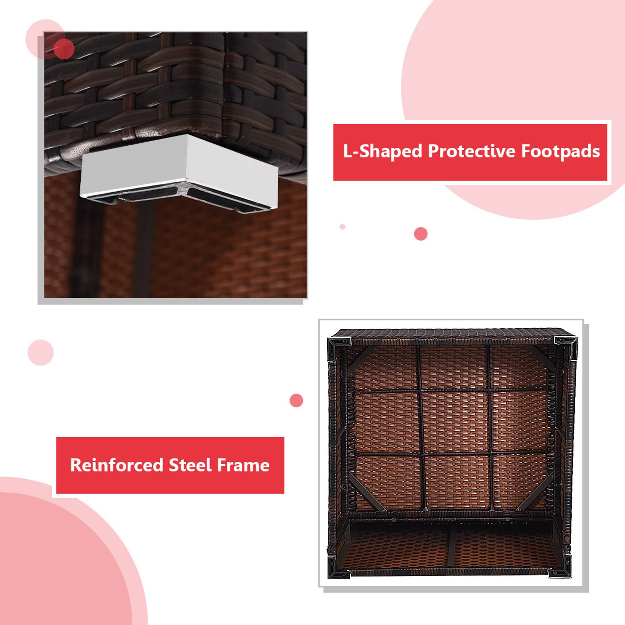 L-Shaped Protective Footpads
Reinforced Steel Frame