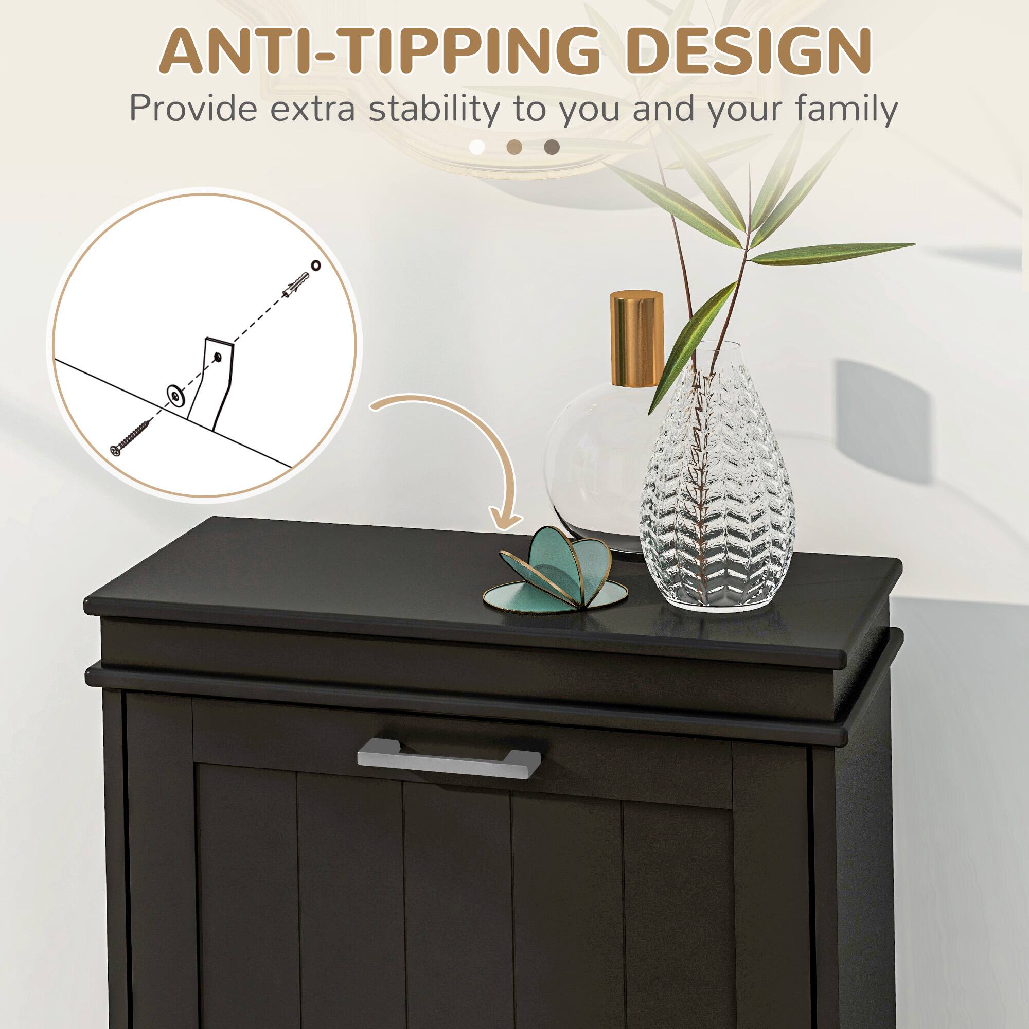 ANTI-TIPPING DESIGN
Provide extra stability to you and your family