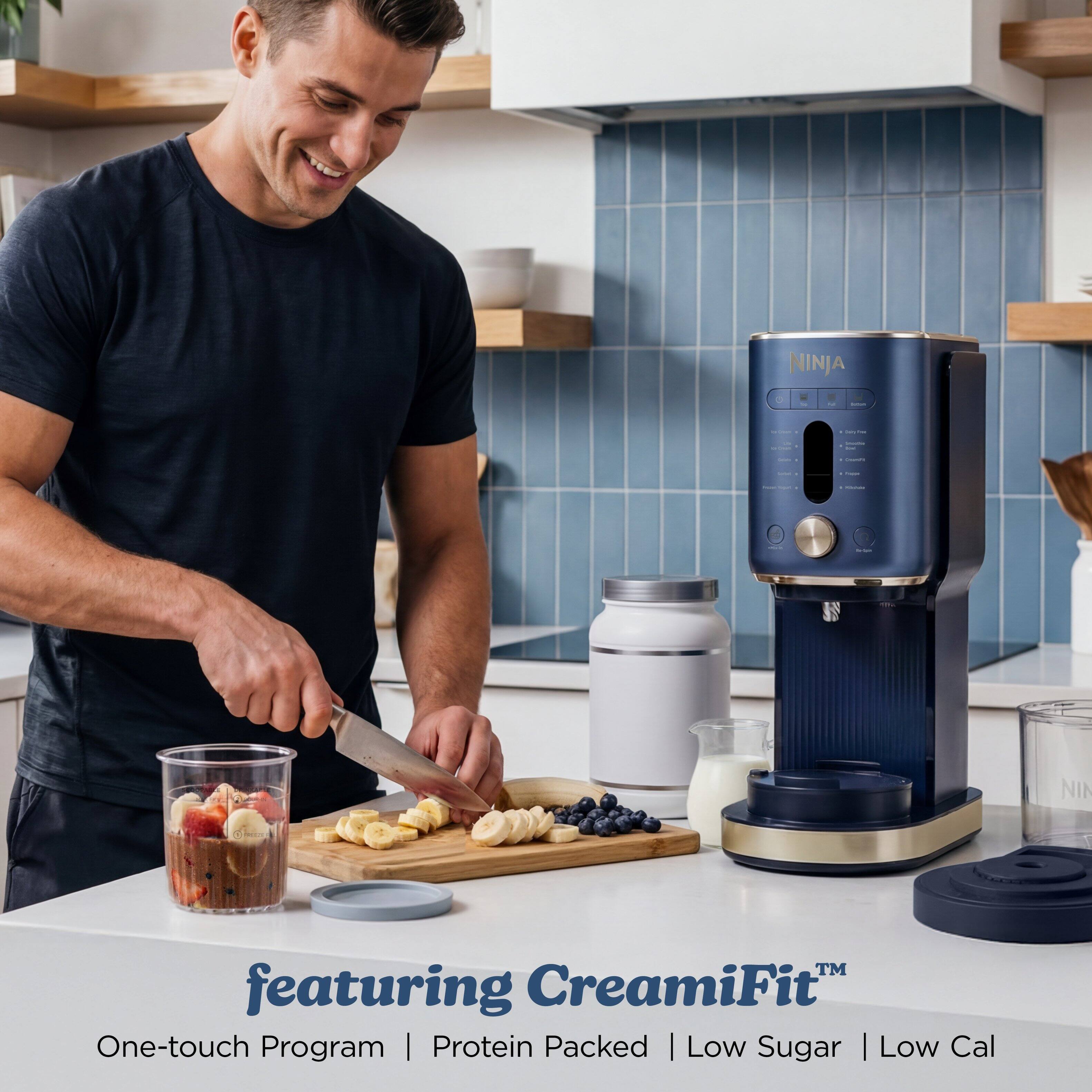 NINJA  
featuring CreamiFit  
One-touch Program | Protein Packed | Low Sugar | Low Cal