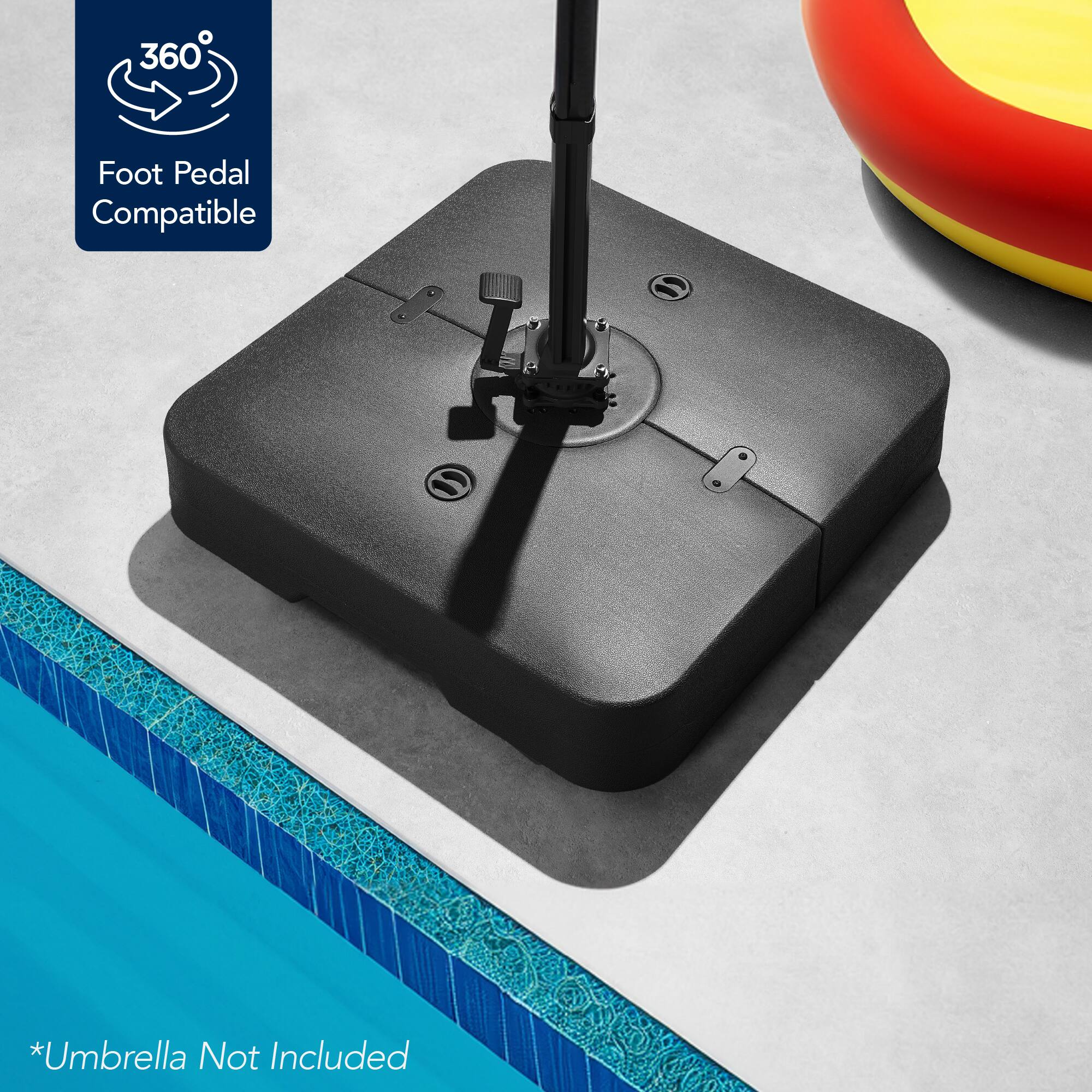 360° Foot Pedal Compatible *Umbrella Not Included