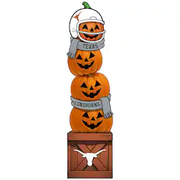 Fan Creations - Texas Longhorns 31" Stacked Pumpkin Leaner - Multicolor