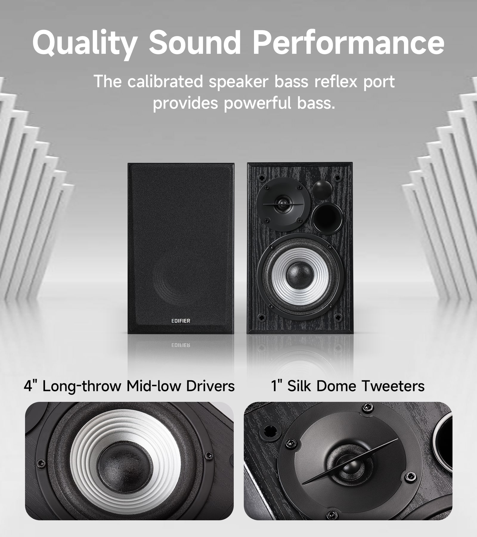 Edifier R990BT 2.0 Active Bluetooth Bookshelf Speakers, Powered