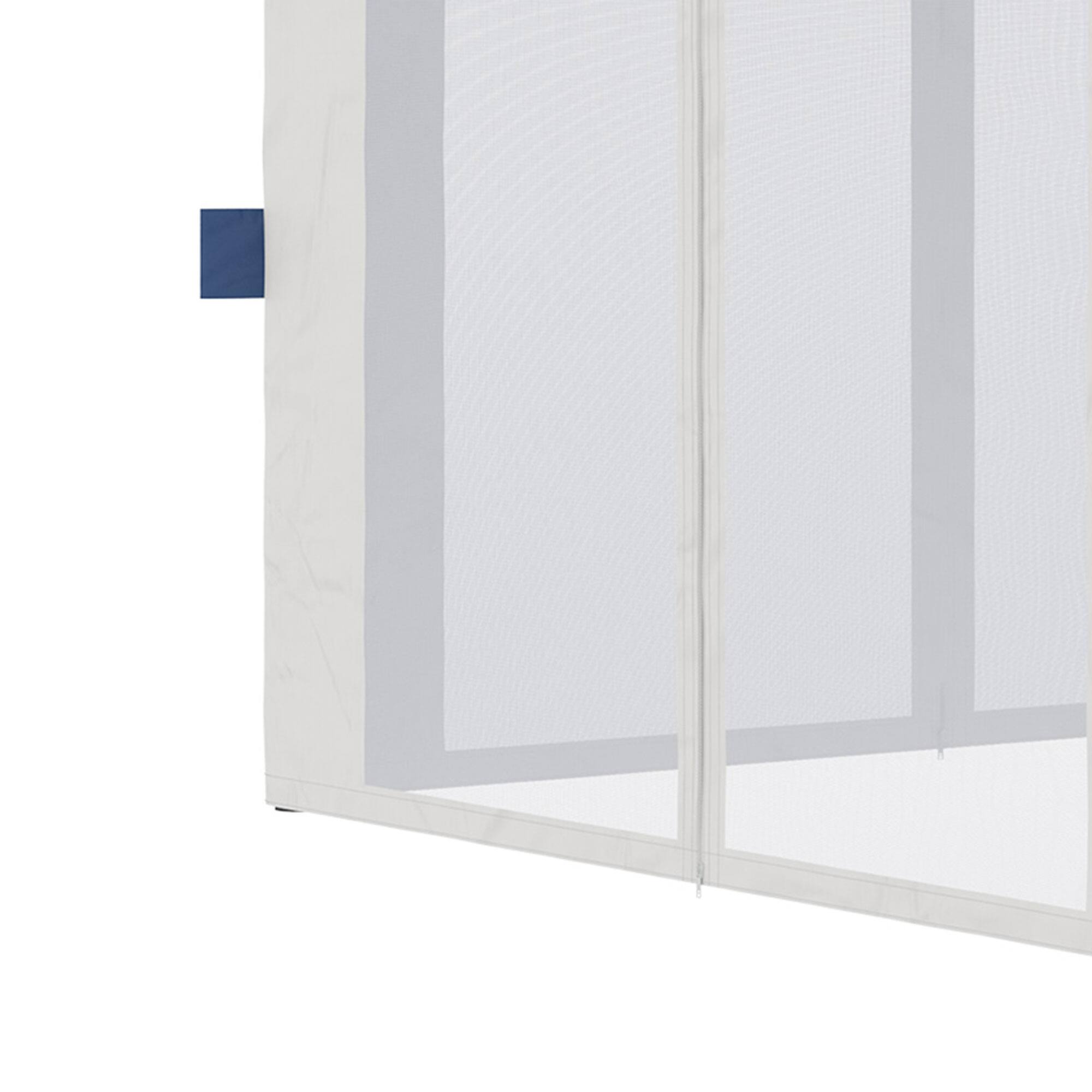 Alt View 8. Outsunny - 10' x 10' Pop Up Canopy Tent with Netting, Instant Tents for Parties, Height Adjustable, with Wheeled Carry Bag - American Flag.