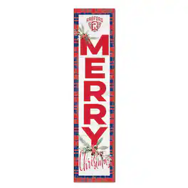 Jardine - Radford Highlanders 12'' x 48'' Outdoor Merry Christmas Leaner - White