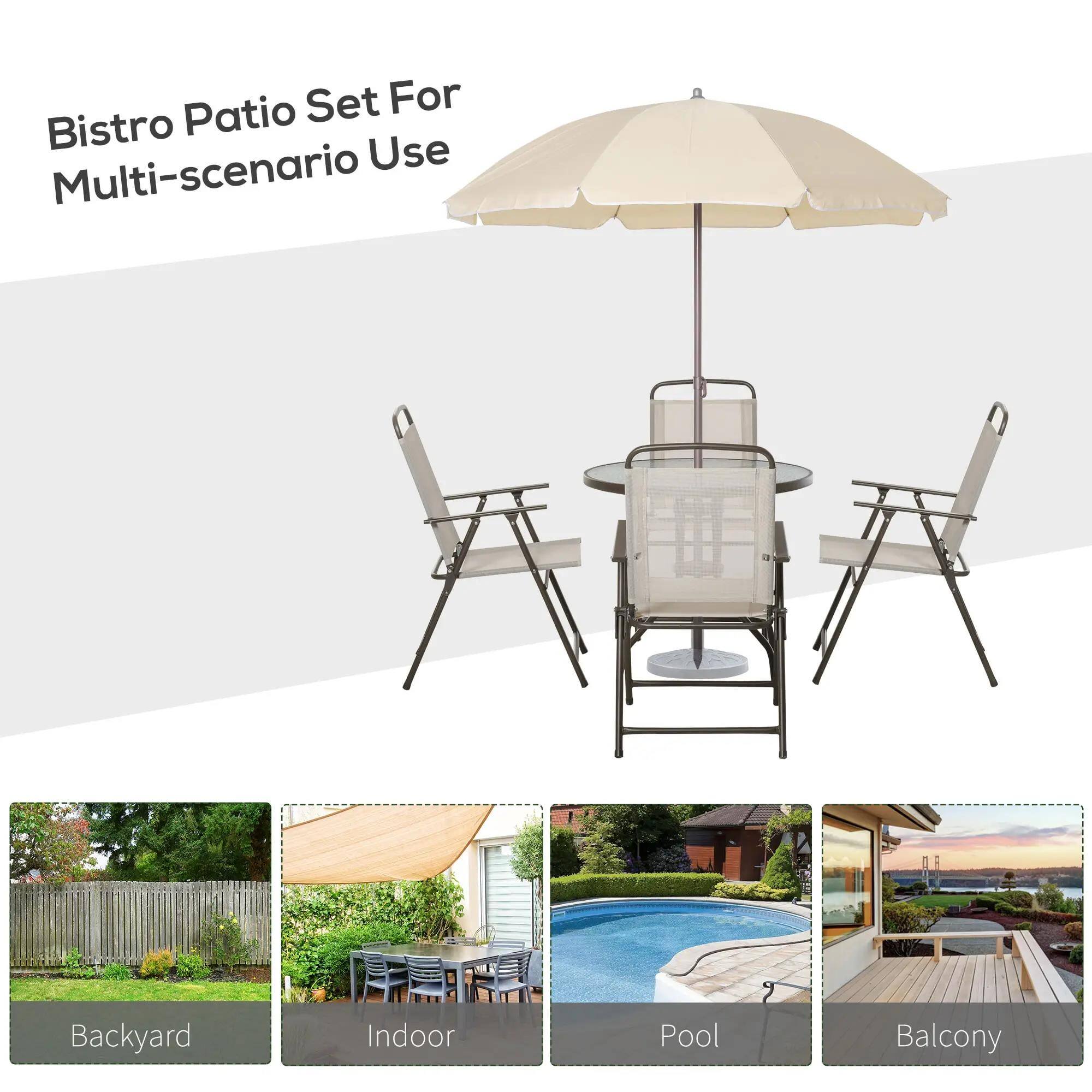 Bistro Patio Set For Multi-scenario Use Backyard Indoor Pool Balcony