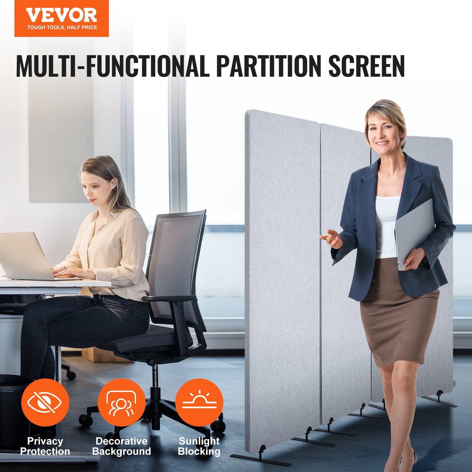 VEVOR TOUGH TOOLS, HALF PRICE MULTI-FUNCTIONAL PARTITION SCREEN Privacy Protection, Decorative Background, Sunlight Blocking