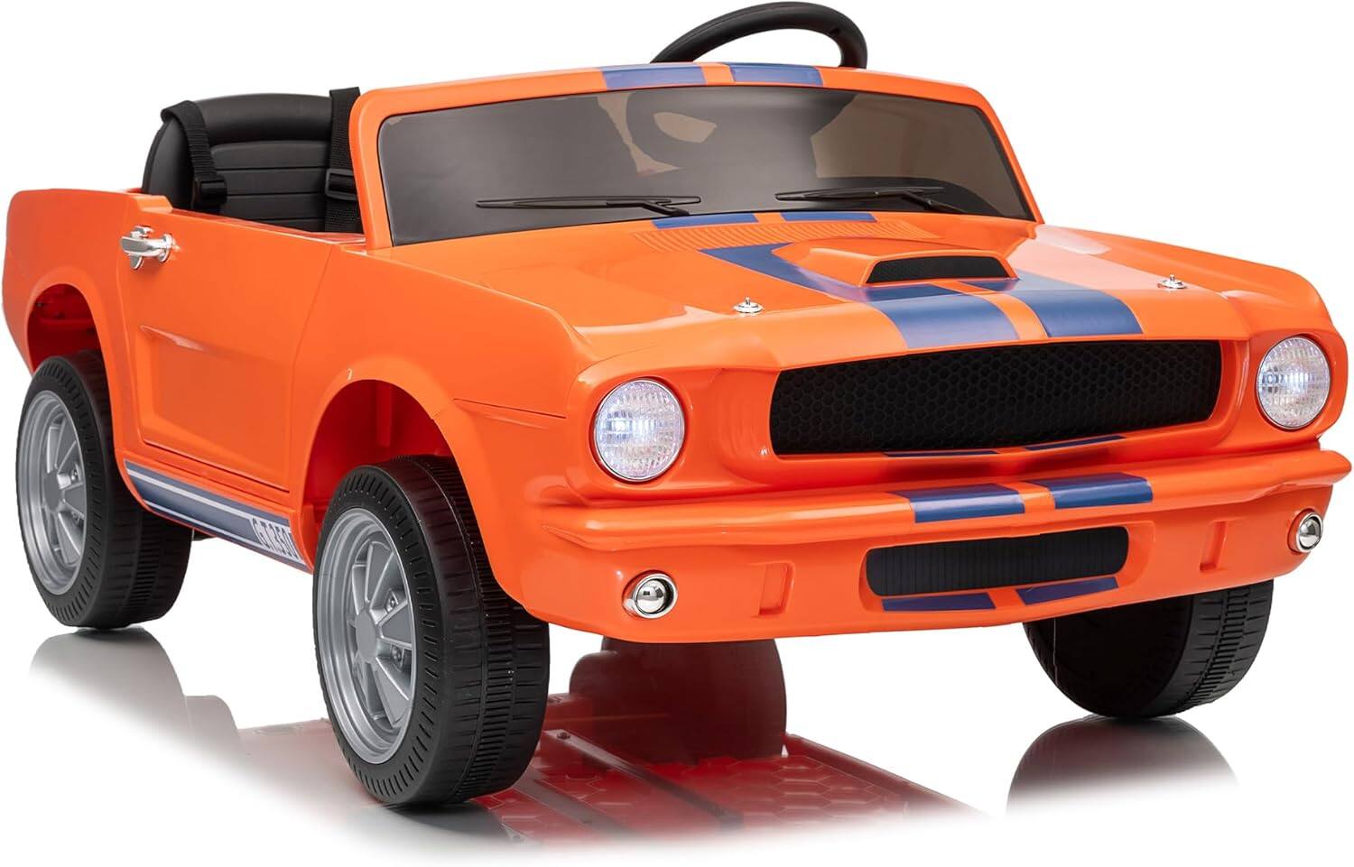 Alt View 5. Homhougo - 24V Kids Electric Ride On Car, 2 Seater Battery Powered Vehicle w/ Parent Remote, LED Lights, Music.