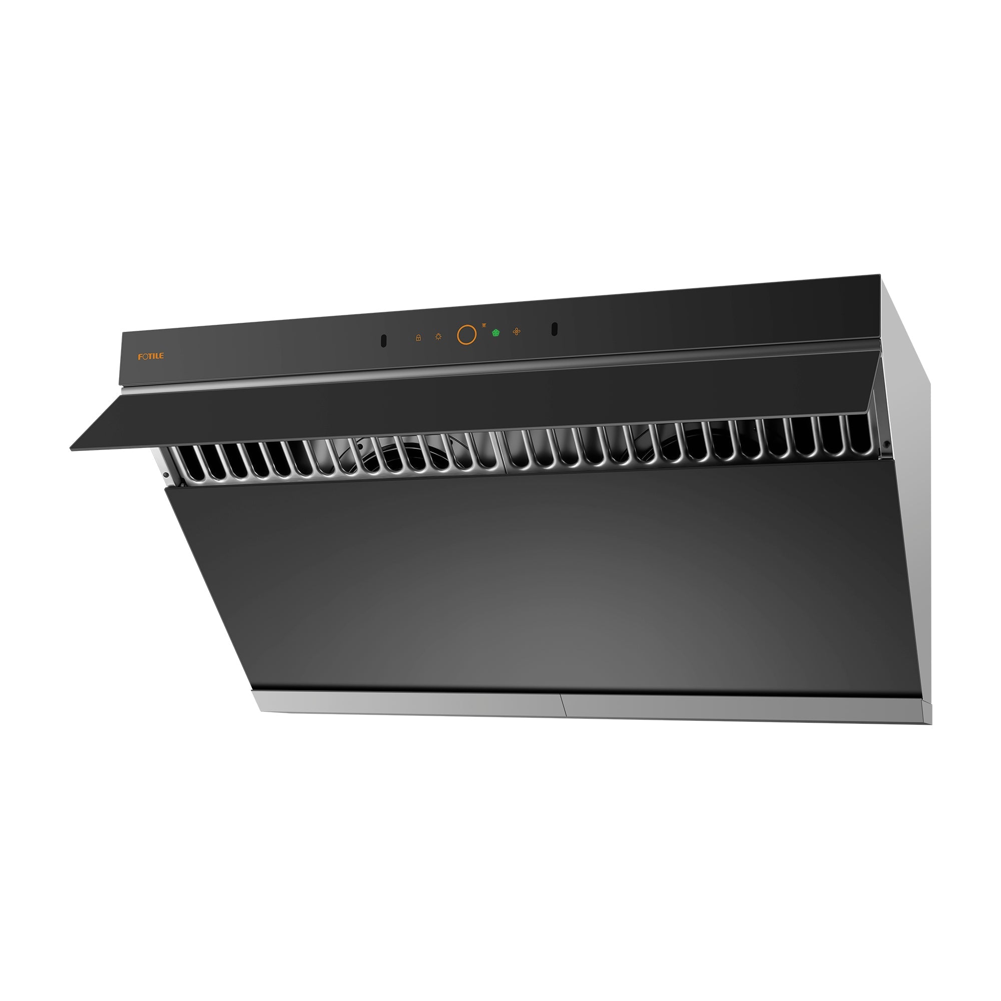Back. FOTILE - FOTILE 36" 1100CFM Under Cabinet|Wall Mount Range Hood in Moonshawdow - Moonshadow Grey.