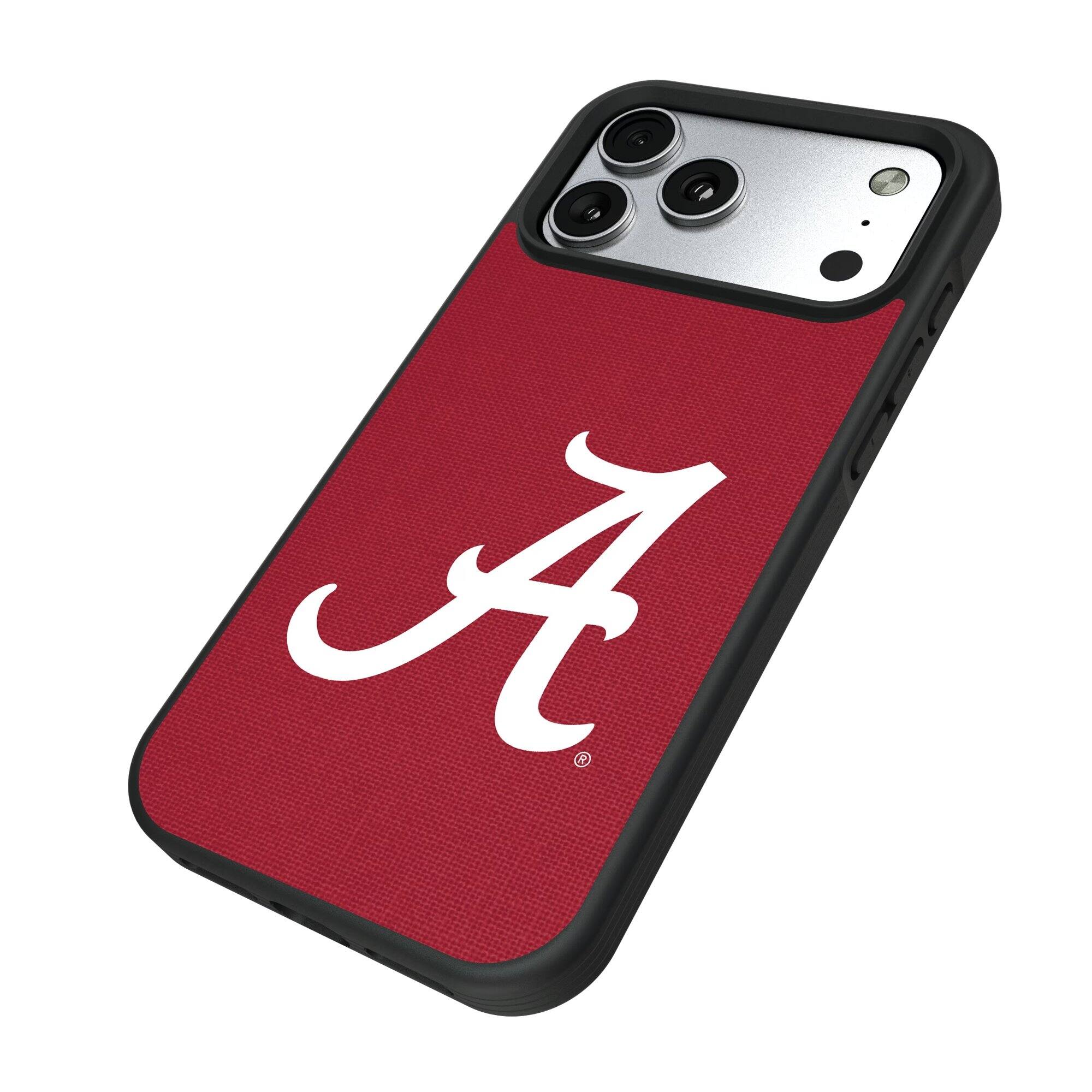 Alt View 1. Keyscaper - Alabama Crimson Tide Bump Case with 8.2ft Drop Protection - 15 Pro Max - Multicolor.